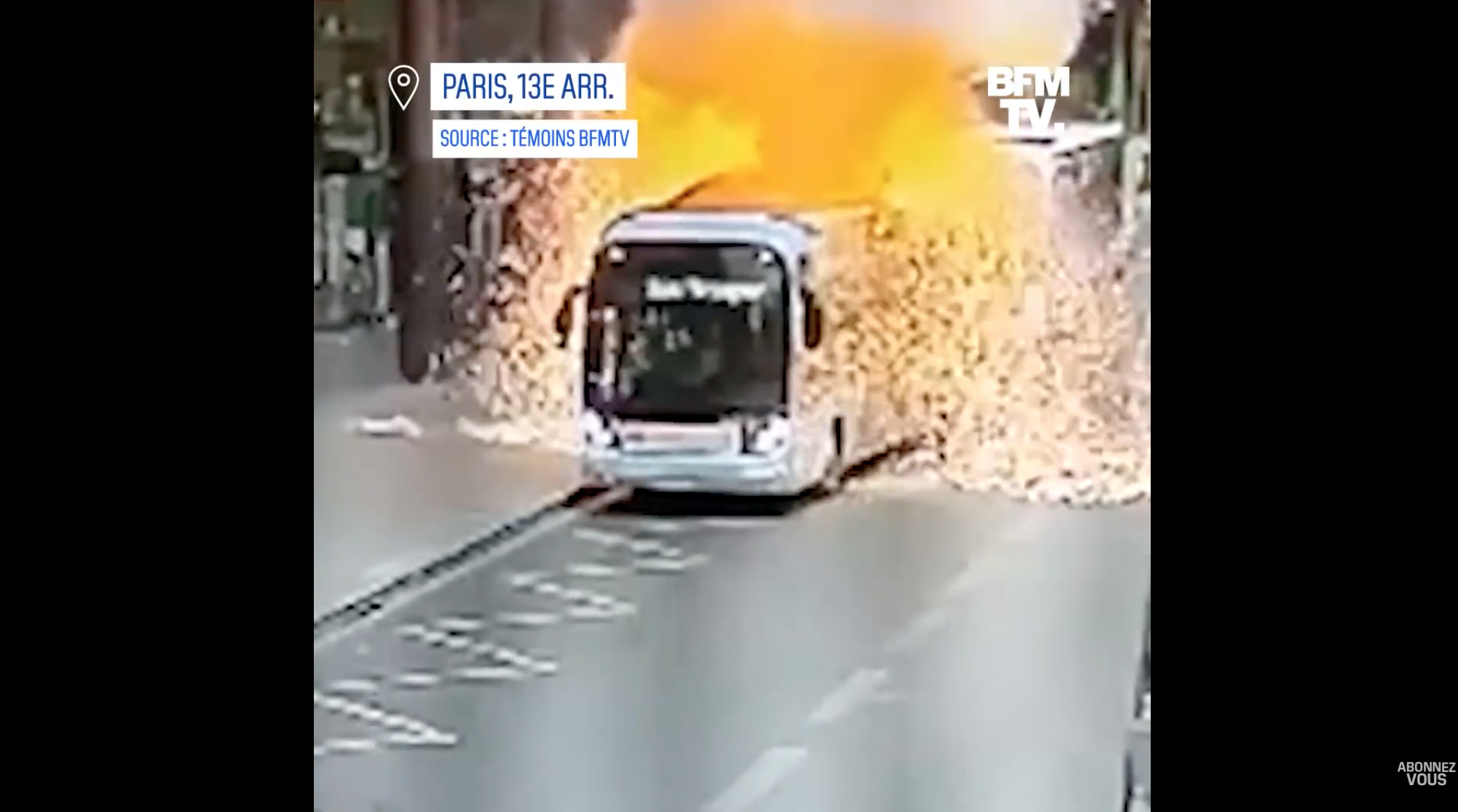 electric bus fire