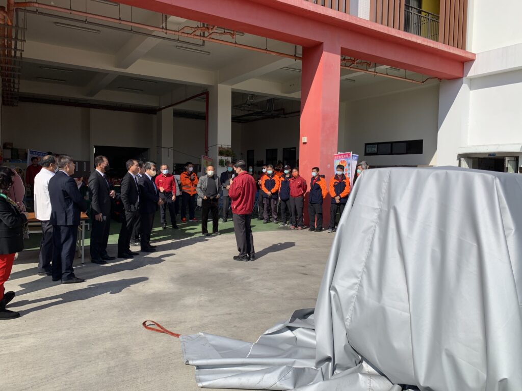 Tainan City Fire Department in Taiwan take delivery of Fire Cloak electric vehicle fire blankets